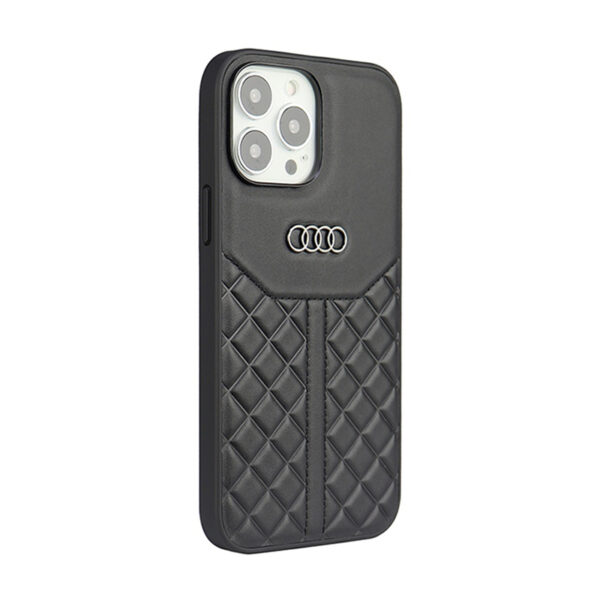 Audi Genuine Leather - Etui iPhone 13 Pro (Czarny) - obrazek 2