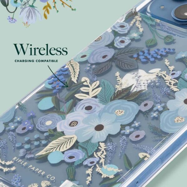 Rifle Paper Clear - Etui iPhone 14 Plus (Garden Party Blue) - obrazek 8