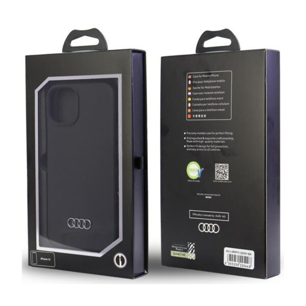 Audi Silicone Case - Etui iPhone 11 (Czarny) - obrazek 7