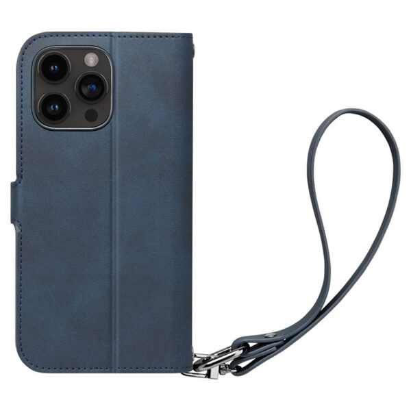 Spigen Wallet S Pro - Etui do iPhone 15 Pro (Navy) - obrazek 3