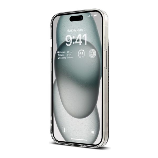 Crong Crystal Slim Cover - Etui iPhone 15 (przezroczysty) - obrazek 2