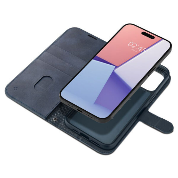 Spigen Wallet S Pro - Etui do iPhone 15 Pro (Navy) - obrazek 6