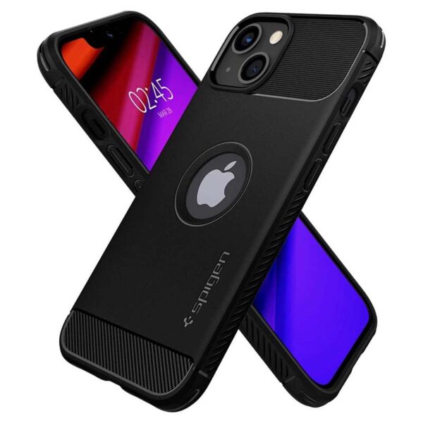 Spigen Rugged Armor - Etui do iPhone 13 (Czarny)