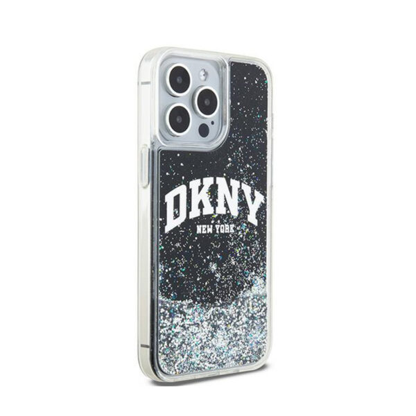 DKNY Liquid Glitter Big Logo - Etui iPhone 13 Pro Max (czarny) - obrazek 4