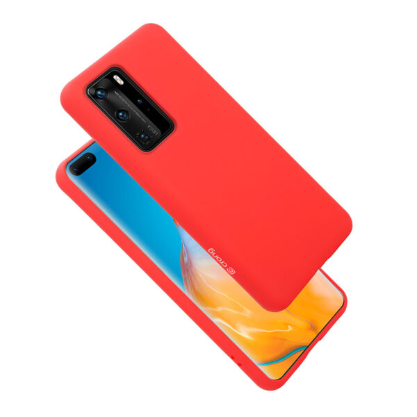 Crong Color Cover - Etui Huawei P40 Pro (czerwony) - obrazek 6