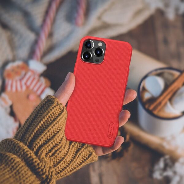 Nillkin Super Frosted Shield Pro - Etui Apple iPhone 13 Pro Max (Red) - obrazek 5