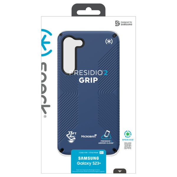 Speck Presidio2 Grip - Antypoślizgowe etui Samsung Galaxy S23+ (Coastal Blue/Black) - obrazek 13