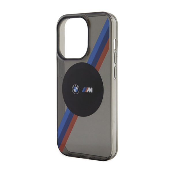 BMW Tricolor Stripes MagSafe - Etui iPhone 14 Pro (Szary) - obrazek 6