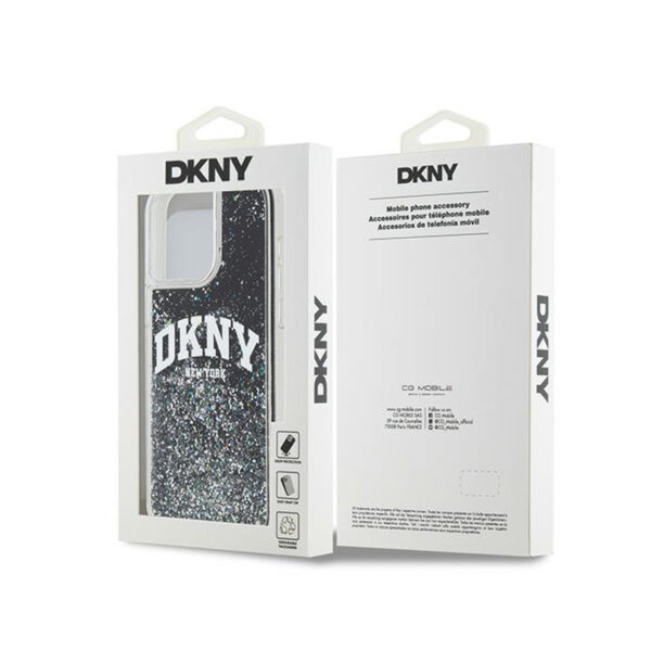 DKNY Liquid Glitter Big Logo - Etui iPhone 13 Pro Max (czarny) - obrazek 8