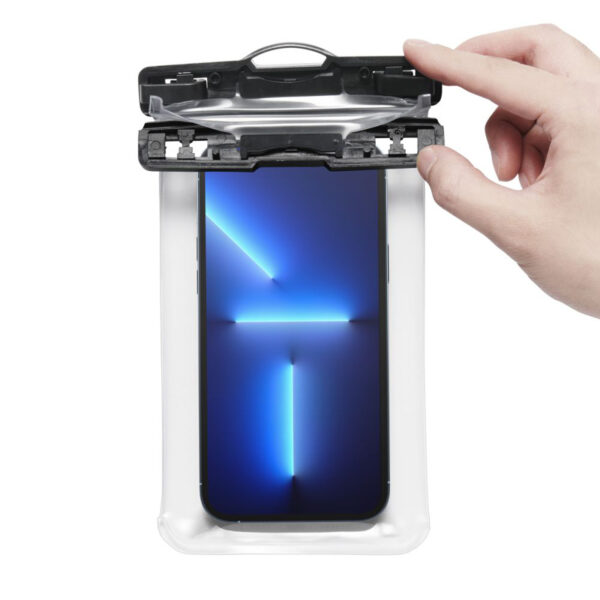 Spigen A601 Universal Waterproof Case - Etui do smartfonów do 6.9" (Przezoczysty) - obrazek 4