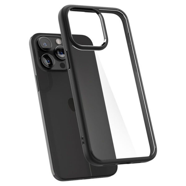 Spigen Ultra Hybrid - Etui do iPhone 15 Pro (Matte Black) - obrazek 6