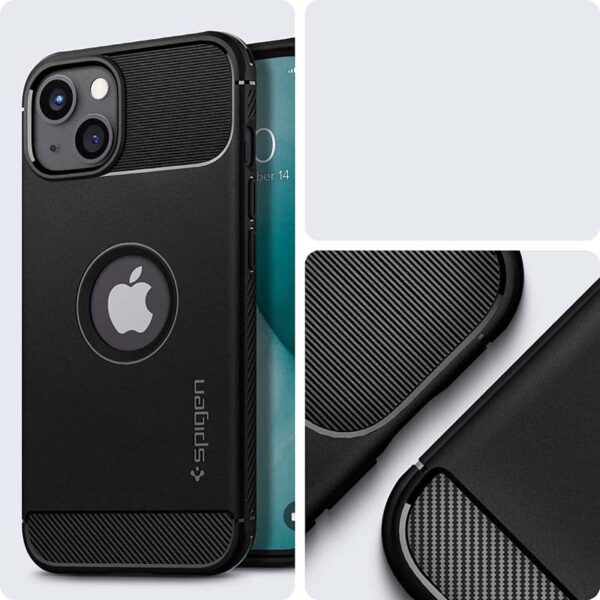 Spigen Rugged Armor - Etui do iPhone 13 (Czarny) - obrazek 8