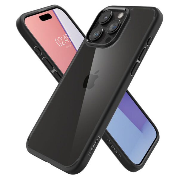 Spigen Ultra Hybrid - Etui do iPhone 15 Pro (Matte Black) - obrazek 7