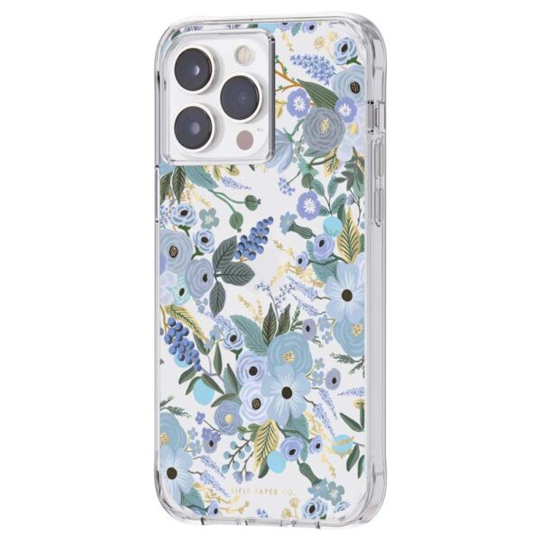 Rifle Paper Clear - Etui iPhone 14 Pro Max (Garden Party Blue) - obrazek 3