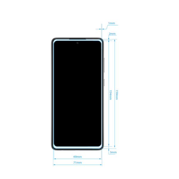 Crong 7D Nano Flexible Glass - Niepękające szkło hybrydowe 9H na cały ekran Samsung Galaxy A72 - obrazek 2