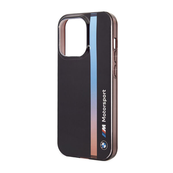 BMW Tricolor Stripe - Etui iPhone 14 Pro (Czarny) - obrazek 6