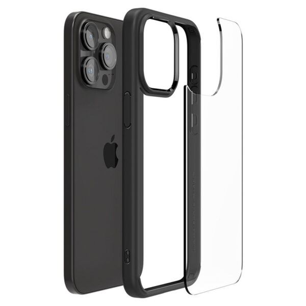 Spigen Ultra Hybrid - Etui do iPhone 15 Pro (Matte Black) - obrazek 8