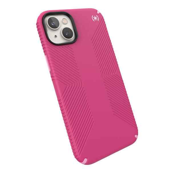 Speck Presidio2 Grip MagSafe - Antypoślizgowe etui iPhone 14 Plus (Digitalpink / Blossompink / White) - obrazek 9