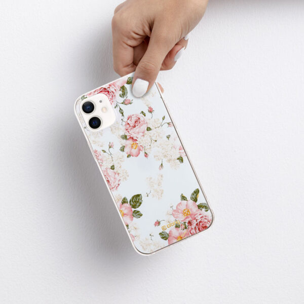 Crong Flower Case - Etui iPhone 12 Mini (wzór 02) - obrazek 5