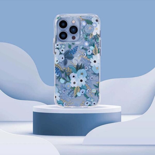 Rifle Paper Clear - Etui iPhone 14 Pro Max (Garden Party Blue) - obrazek 5