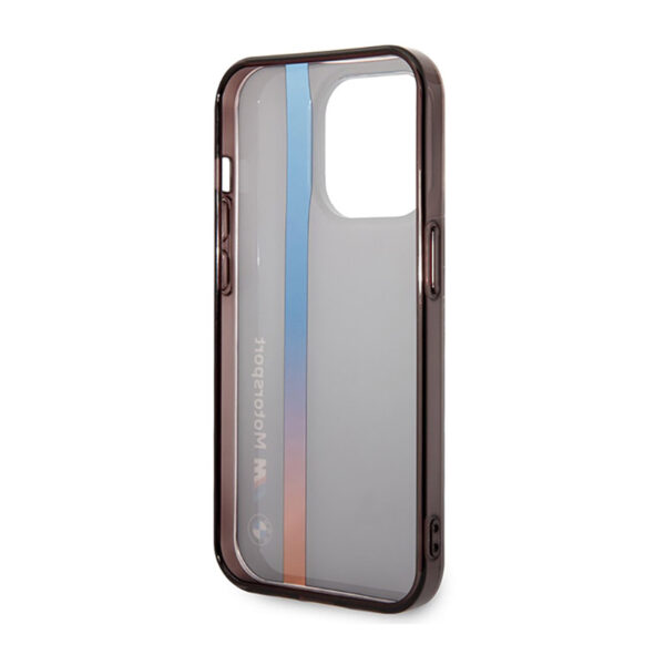 BMW Tricolor Stripe - Etui iPhone 14 Pro (Czarny) - obrazek 7