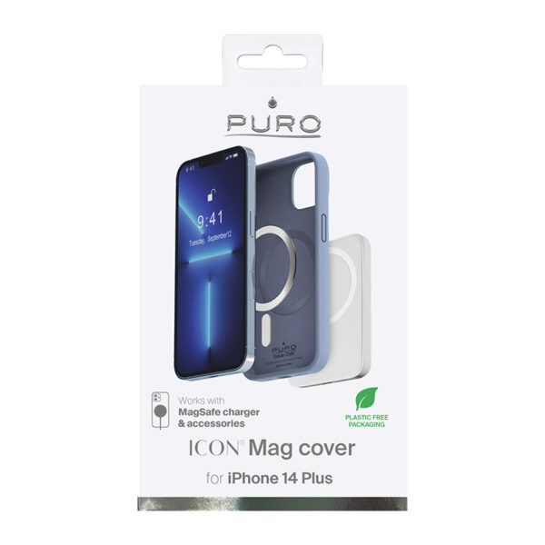 PURO ICON MAG - Etui iPhone 14 Plus MagSafe (Sierra Blue) - obrazek 4