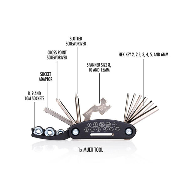 Bicycle Gear - Zestaw narzędzi rowerowych w etui 14 elementów - obrazek 3