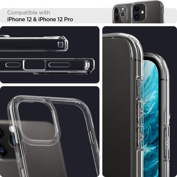 Spigen Ultra Hybrid - Etui do iPhone 12 / iPhone 12 Pro (Przezroczysty) - obrazek 11