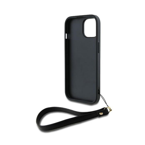 DKNY Wrist Strap Stock Logo - Etui iPhone 15 Plus (czarny) - obrazek 4