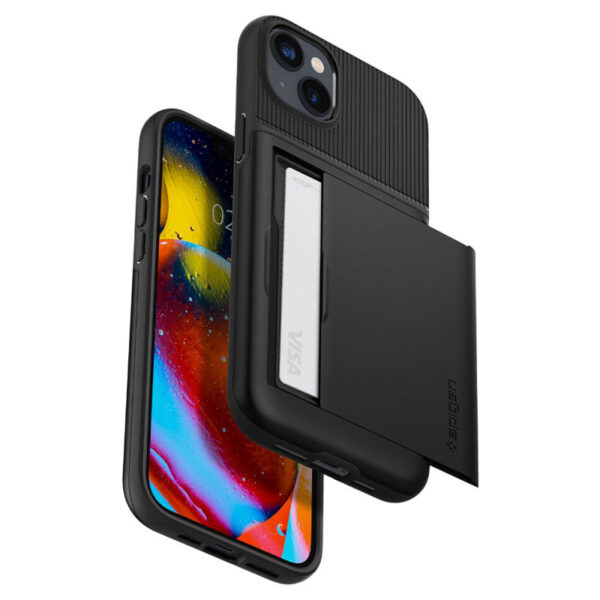 Spigen Slim Armor CS - Etui do iPhone 15 Plus / iPhone 14 Plus (Czarny) - obrazek 8