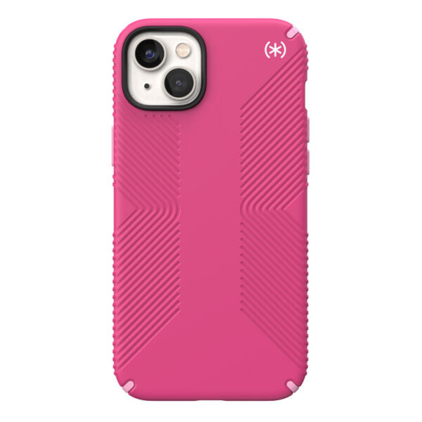 Speck Presidio2 Grip MagSafe - Antypoślizgowe etui iPhone 14 Plus (Digitalpink / Blossompink / White) - obrazek 12