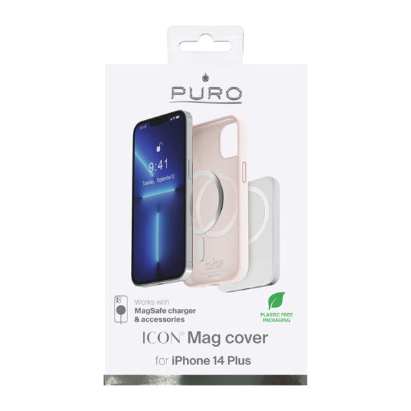 PURO ICON MAG - Etui iPhone 14 Plus MagSafe (Dusty Pink) - obrazek 4