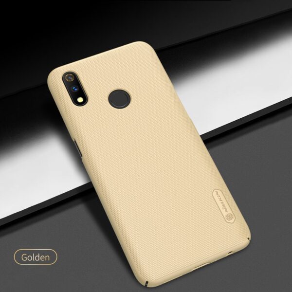 Nillkin Super Frosted Shield - Etui Realme 3 Pro (Realme X Lite) (Golden) - obrazek 4