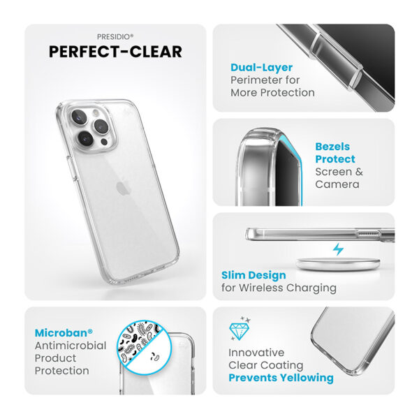 Speck Presidio Perfect-Clear - Etui iPhone 15 Pro Max (Clear) - obrazek 11