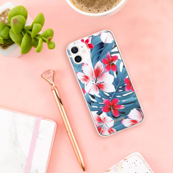 Crong Flower Case - Etui iPhone 12 Mini (wzór 03) - obrazek 7