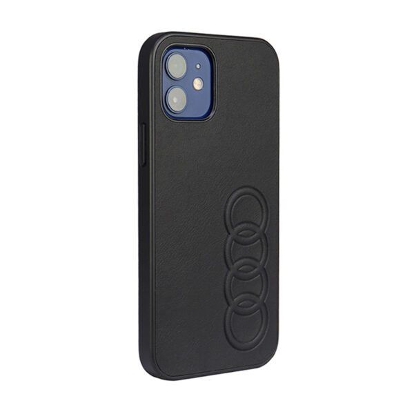 Audi Synthetic Leather - Etui iPhone 12 / iPhone 12 Pro (Czarny) - obrazek 2