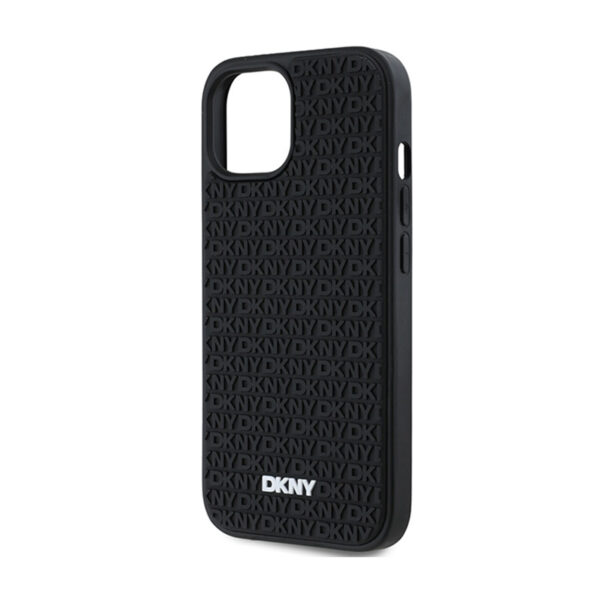 DKNY 3D Rubber Repeat Pattern - Etui iPhone 15 / 14 / 13 (czarny) - obrazek 6