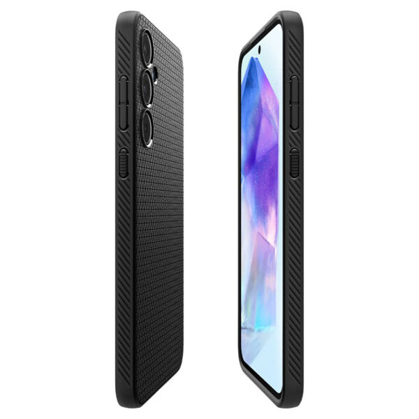 Spigen Liquid Air - Etui do Samsung Galaxy A55 5G (Matte Black) - obrazek 7