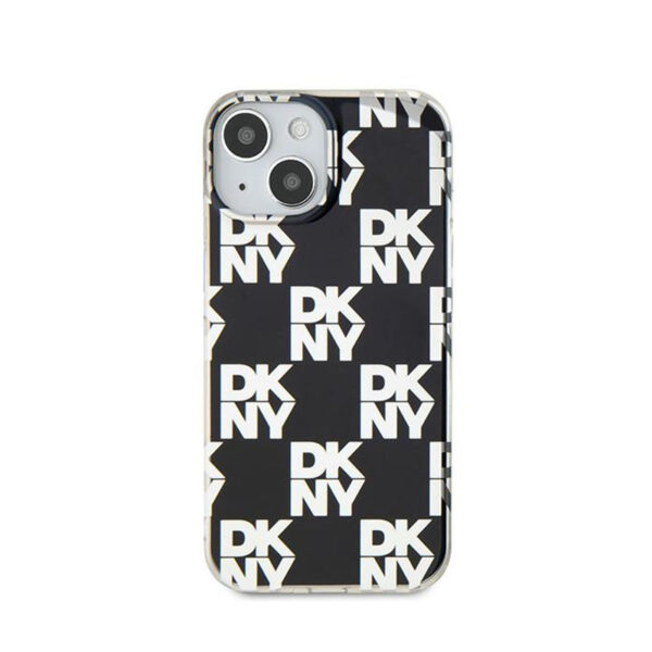 DKNY IML Checkered Mono Pattern - Etui do iPhone 15 / 14 / 13 (czarny) - obrazek 3