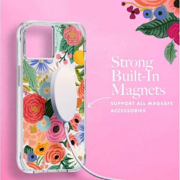 Rifle Paper Clear MagSafe - Etui iPhone 14 Plus (Garden Party Blush) - obrazek 5