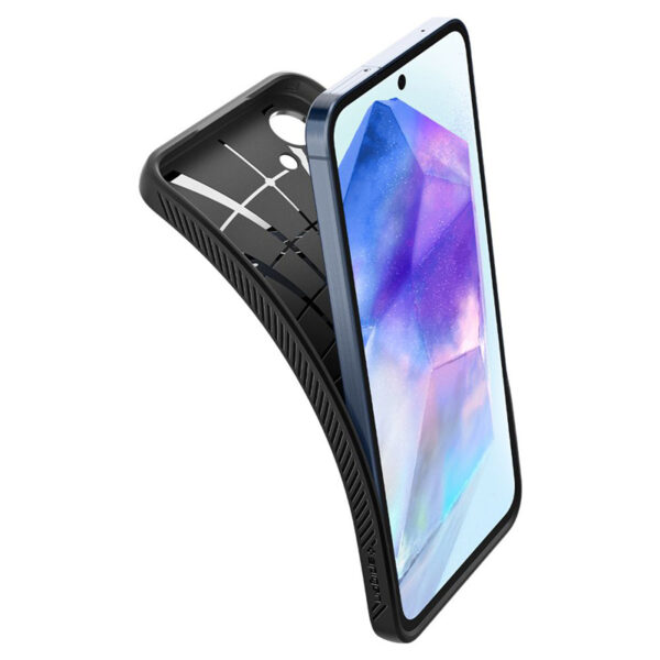 Spigen Liquid Air - Etui do Samsung Galaxy A55 5G (Matte Black) - obrazek 9