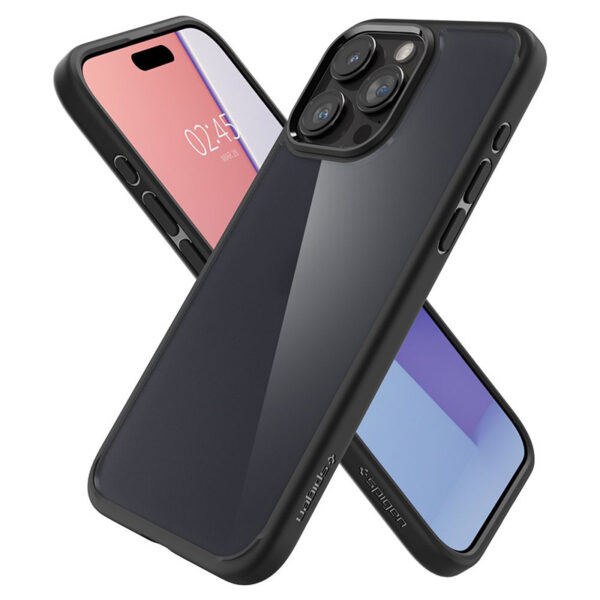 Spigen Ultra Hybrid - Etui do iPhone 15 Pro (Frost Black) - obrazek 3