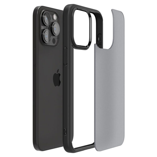 Spigen Ultra Hybrid - Etui do iPhone 15 Pro (Frost Black) - obrazek 4