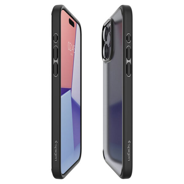 Spigen Ultra Hybrid - Etui do iPhone 15 Pro (Frost Black) - obrazek 5