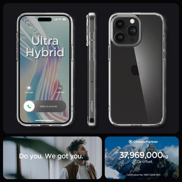 Spigen Ultra Hybrid - Etui do iPhone 15 Pro (Przezroczysty) - obrazek 15