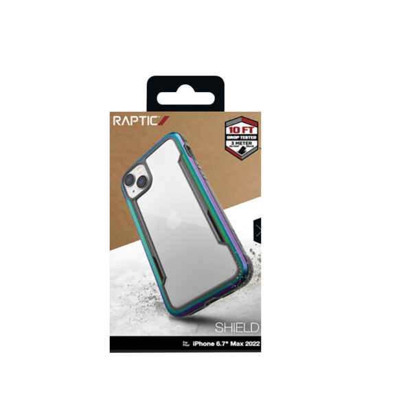 X-Doria Raptic Shield - Etui aluminiowe iPhone 14 Plus (Drop-Tested 3m) (Iridescent) - obrazek 12