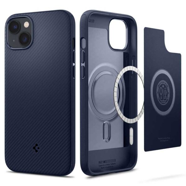 Spigen Mag Armor - Etui do iPhone 15 Plus / iPhone 14 Plus (Granatowy) - obrazek 8