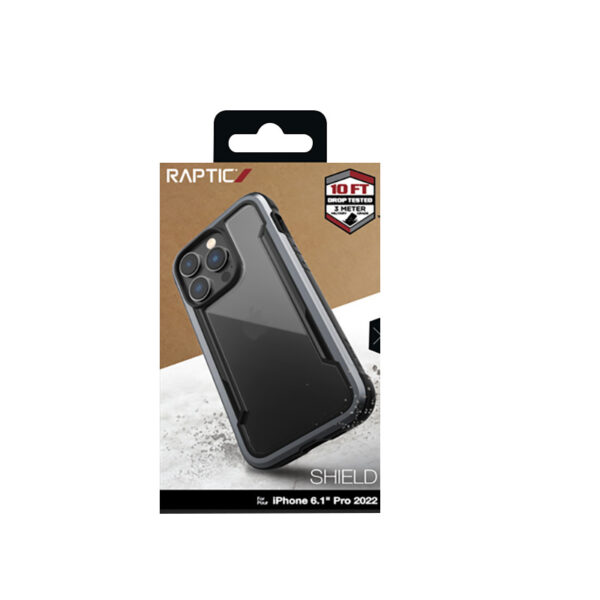 X-Doria Raptic Shield - Etui aluminiowe iPhone 14 Pro (Drop-Tested 3m) (Black) - obrazek 12