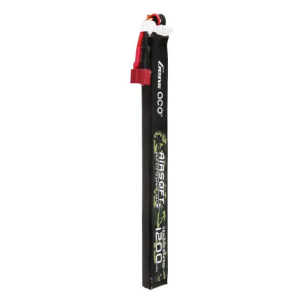 Akumulator Gens Ace 25C 1200mAh 3S1P 11.1V Airsoft Gun Lipo z konektorem T Plug Long size - obrazek 3