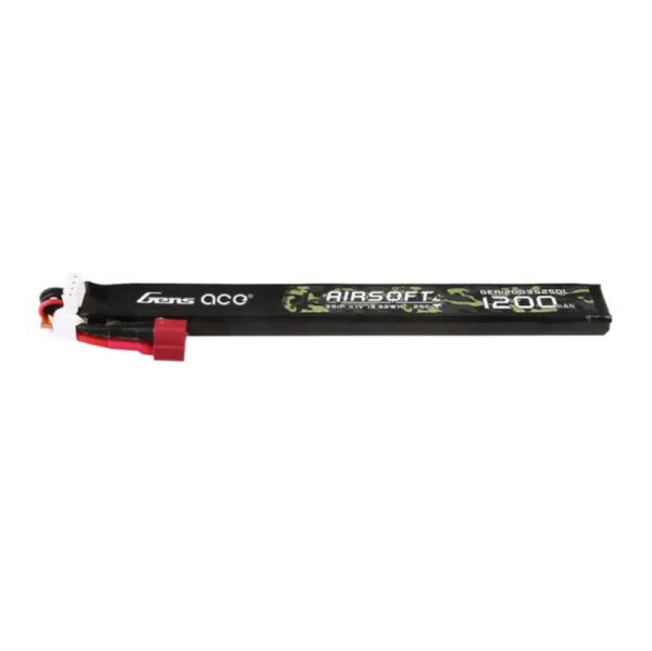 Akumulator Gens Ace 25C 1200mAh 3S1P 11.1V Airsoft Gun Lipo z konektorem T Plug Long size